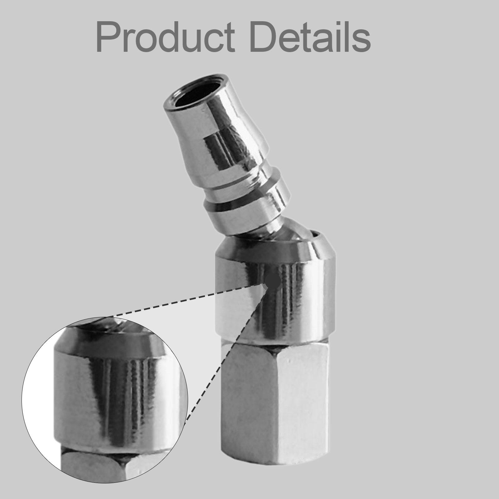 Swivel Air Hose Fitting Quick Connect 1/4 - Konektor Selang Udara Logam yang Kuat,