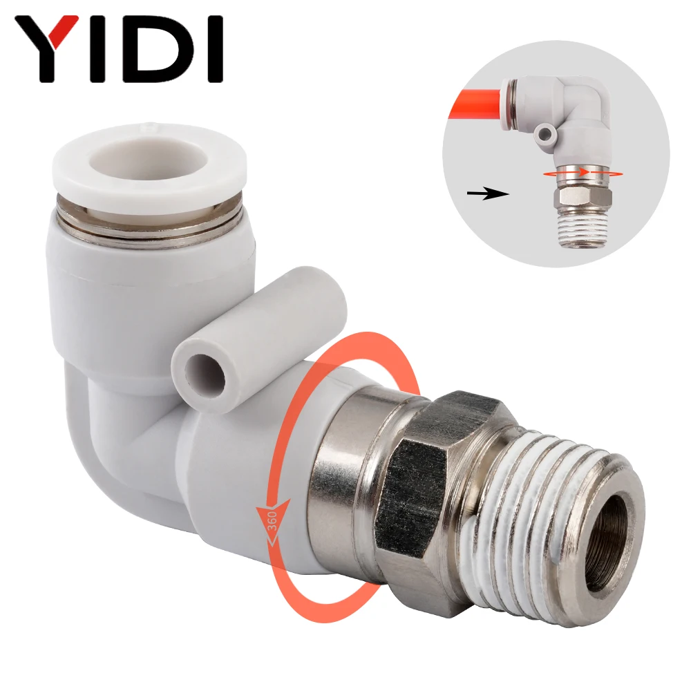 Swivel Air Hose Fitting Quick Connect 1/4 - 10/4/1 buah selang udara rotasi kecepatan