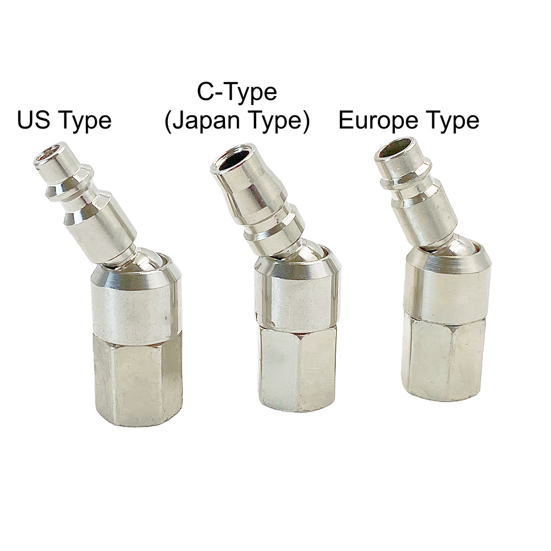 Swivel Air Hose Fitting Quick Connect 1/4 - 360 ° Sambungan Putar Cepat Tipe