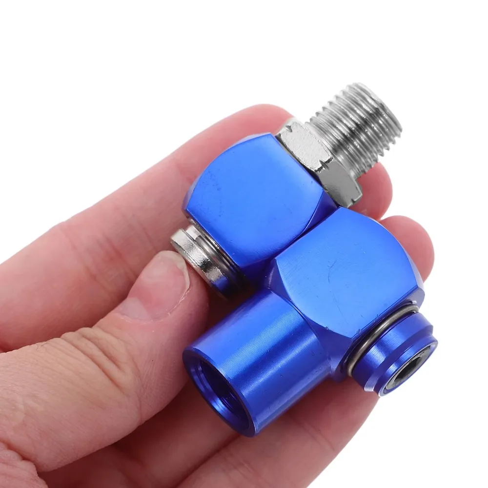 Swivel Air Hose Fitting Quick Connect 1/4 - 2 buah Fitting Putar Alat Pneumatik