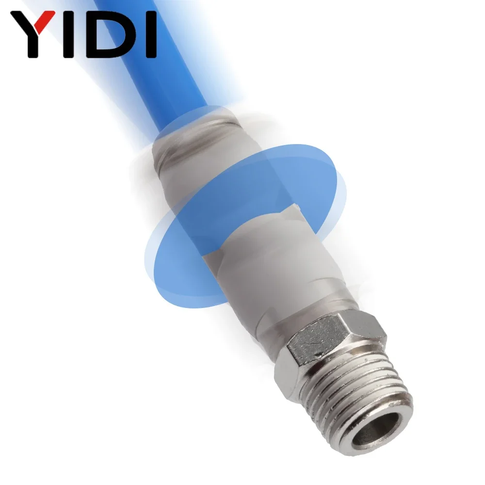 Swivel Air Hose Fitting Quick Connect 1/4 - 10/4/1 Buah Tabung Selang Udara Rotasi