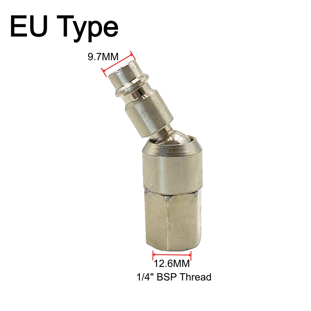 360 °   Sambungan Putar Cepat  - Swivel Air Hose Fitting Quick Connect 1/4 ulasan dan harga