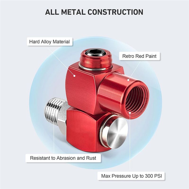 ABHI-2-Packs Sambungan Selang  - Swivel Air Hose Fitting Quick Connect 1/4 ulasan dan harga