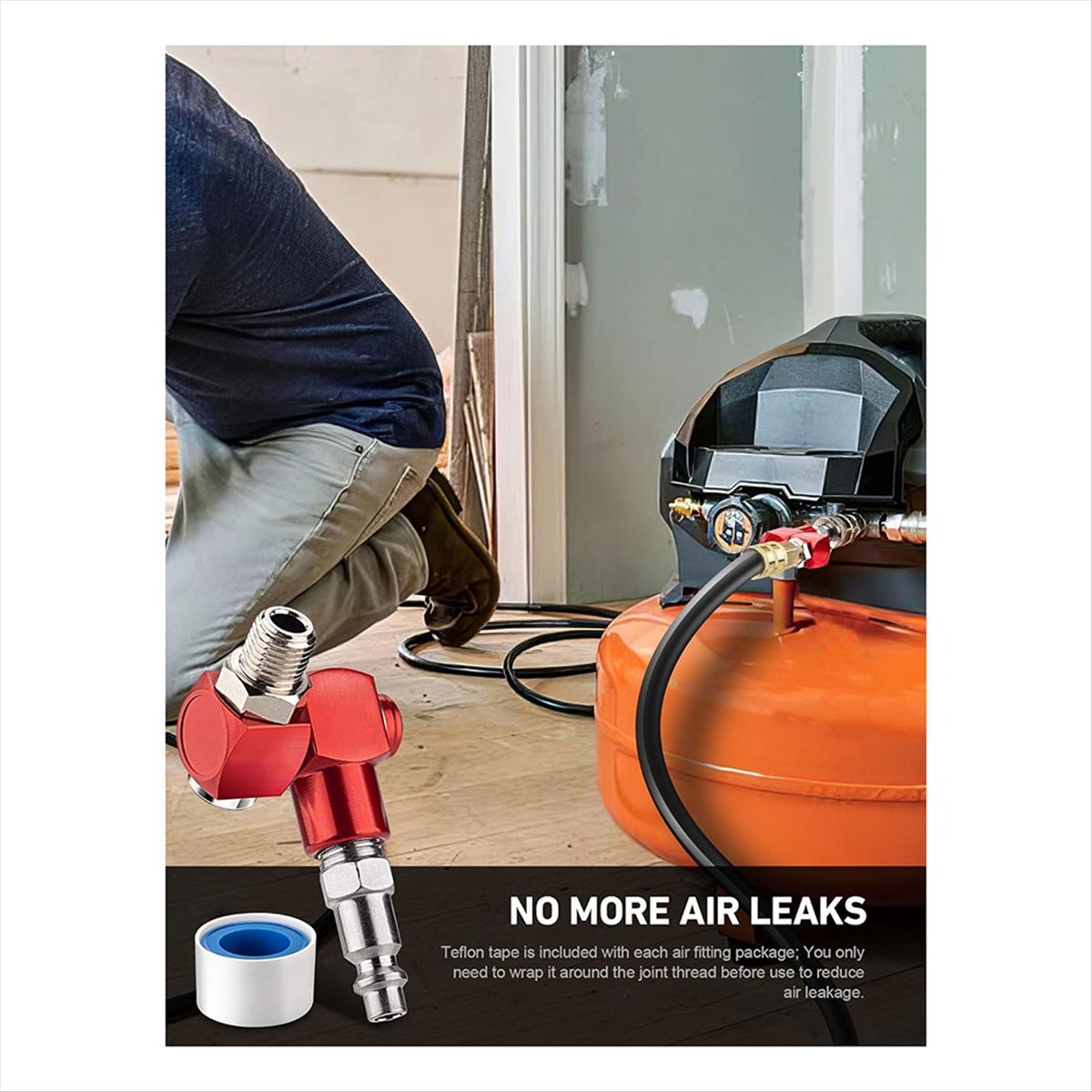 A24I 2-Packs 1/4 Inch NPT 360  - Swivel Air Hose Fitting Quick Connect 1/4 ulasan dan harga