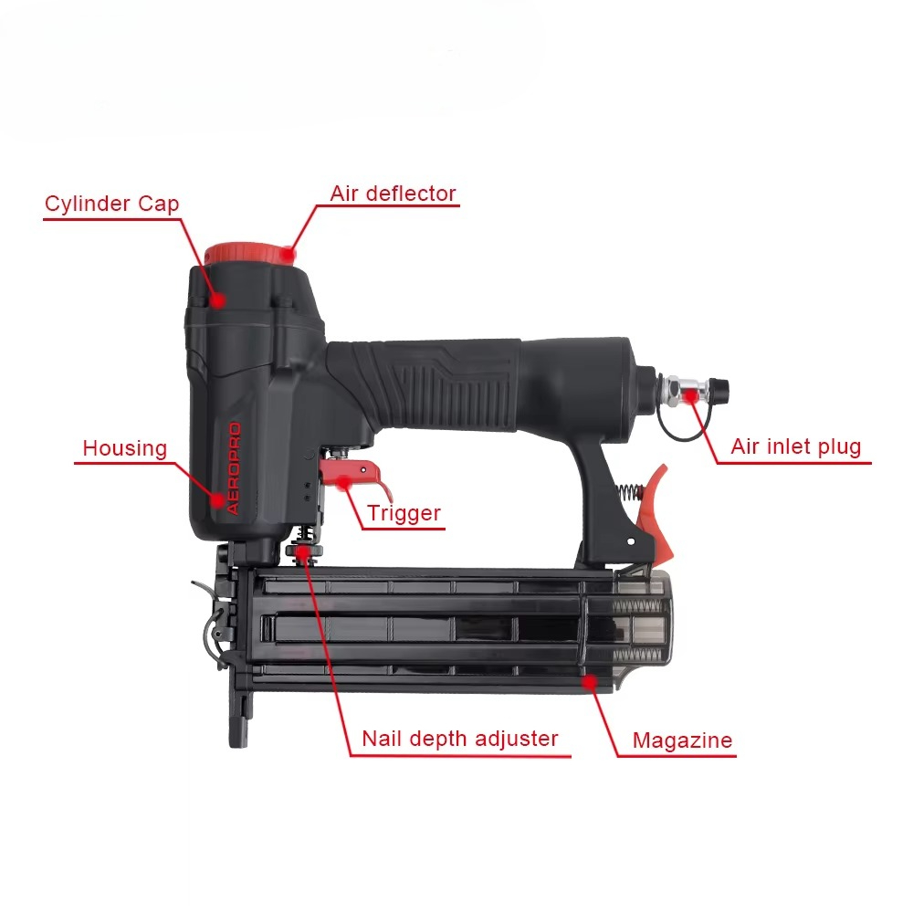 AF50 Stapler Pneumatik Industr - Air Brad Nailer 18 Gauge 2 In 1 ulasan dan harga