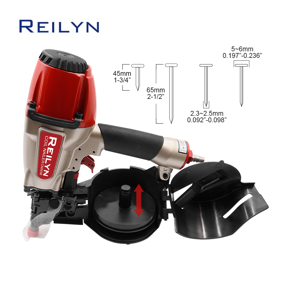 Pistol Paku Reilyn Coil CN565B - Coil Roofing Nailer Pneumatic 15 Degree ulasan dan harga